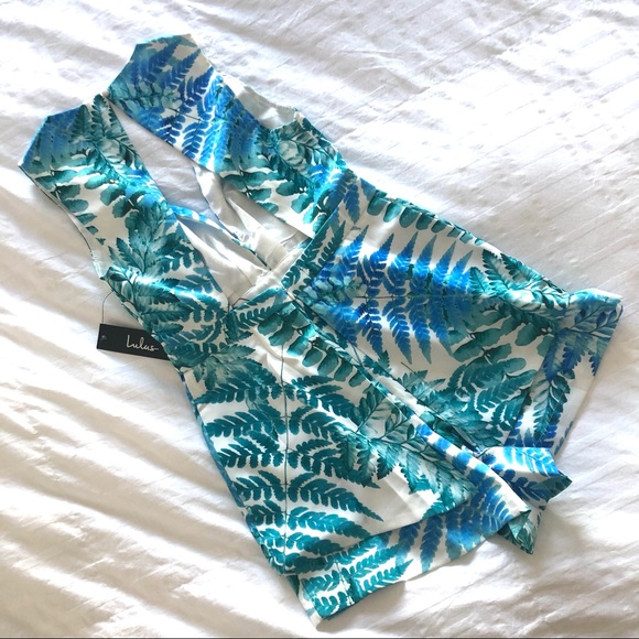 NWT Lulus Balboa Park White Print Romper, Small - Picture 6 of 16